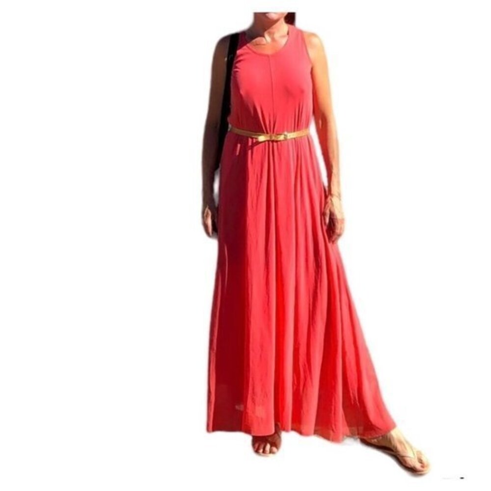 FUZZI orange maxi dress size M